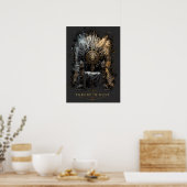 Troon van Stof Donkere Fantasie Poster (Keuken)