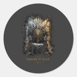 Troon van Stof Donkere Fantasie Ronde Sticker