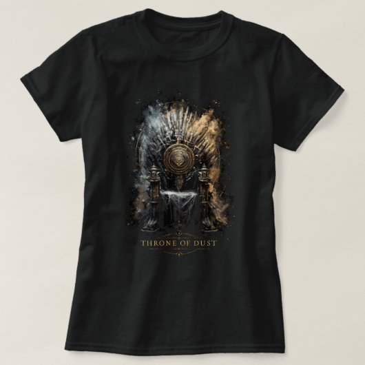 Troon van Stof Donkere Fantasy Dames T-shirt (Design voorkant)