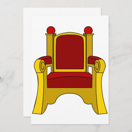 Troonuitnodigingen Kaart (Voorkant / Achterkant)