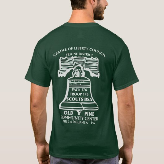 Troop Class B - Forest Green (Front and Back Logo) T-shirt (Achterkant)