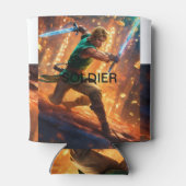 Troop-thema schuimkoelers: houd de Drinken koel! Blikjeskoeler (Achterkant)