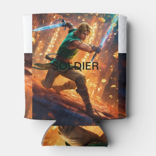 Troop-thema schuimkoelers: houd de Drinken koel! Blikjeskoeler (Achterkant)