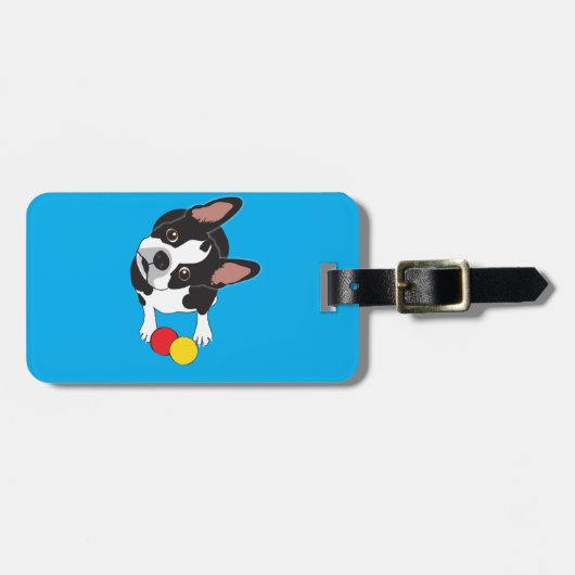 Trooper de Boston Terrier Bagagelabel (Voorkant horizontaal)