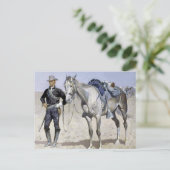 Trooper of the Plains door Frederic Remington Briefkaart (Staand voorkant)
