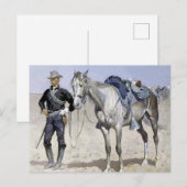 Trooper of the Plains door Frederic Remington Briefkaart (Voorkant / Achterkant)