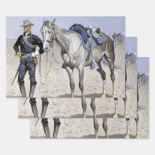 Trooper of the Plains door Frederic Remington Inpakpapier Vel (Set)