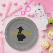 Trooper Retirement Grey and Black State Papieren Bordje (Feest)