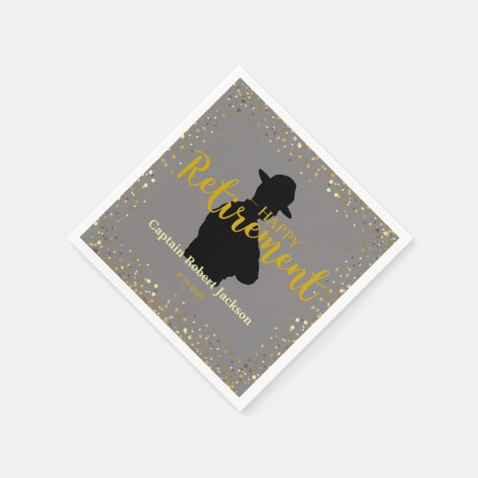 Trooper Retirement Grey and Black State Servet (Hoek)