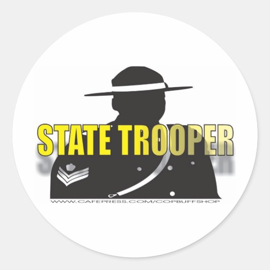 TROOPER RONDE STICKER (Voorkant)