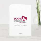Trooper The Cat Angel Blessings Wenskaart Feestdagen Kaart (Achterkant)