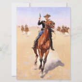 Trooper van de vlakten (Cowboy Horse Rider) Kaart (Voorkant)