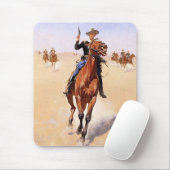 Trooper van de vlakten (Cowboy Horse Rider) Muismat (Met muis)