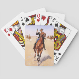 Trooper van de vlakten (Cowboy Horse Rider) Pokerkaarten