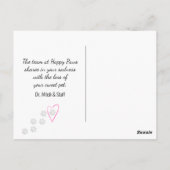 Troost bij verlies van een Golden Retriever huisdi Briefkaart (Achterkant)