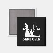 Troost Bruid Bruidegom Trouwen Vrijgezel Vrijgezel Magneet (Voorkant / Achterkant)