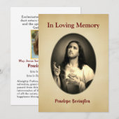 troost christen katholieke elegante rouwende Kaart (Voorkant / Achterkant)