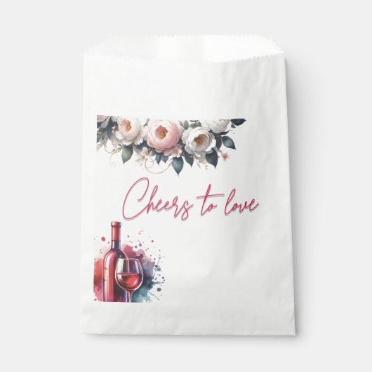 Troost de liefde bruidsfeest cadeautas bedankzakje (Voorkant)