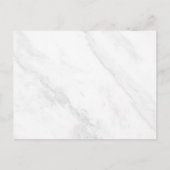 Troost Een Herinnering Witte Marmeren Huwelijk Briefkaart (Achterkant)