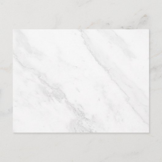 Troost Een Herinnering Witte Marmeren Huwelijk Briefkaart (Achterkant)