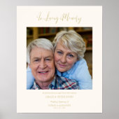 Troost Gedachtenis Gereserveerde Stoel Geliefde Pe Poster (Voorkant)