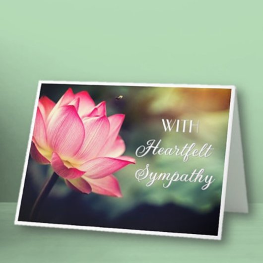 Troost oprechte sympathie kaart