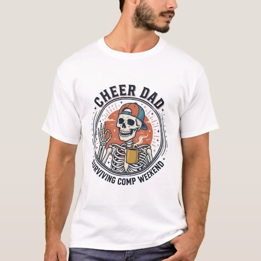 Troost Vader Overlevende Comp Weekend Skelet Shirt (Voorkant)