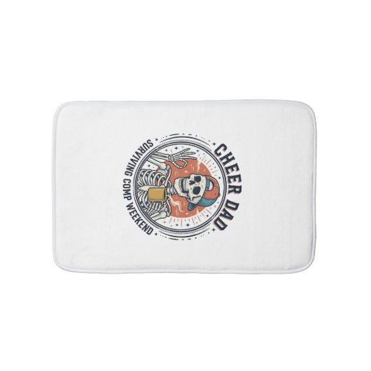 Troost Vader Overlevende Comp Weekend Skelet Shirt Badmat (Voorkant)