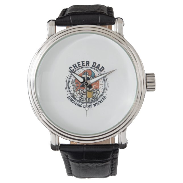 Troost Vader Overlevende Comp Weekend Skelet Shirt Horloge (Voorkant)