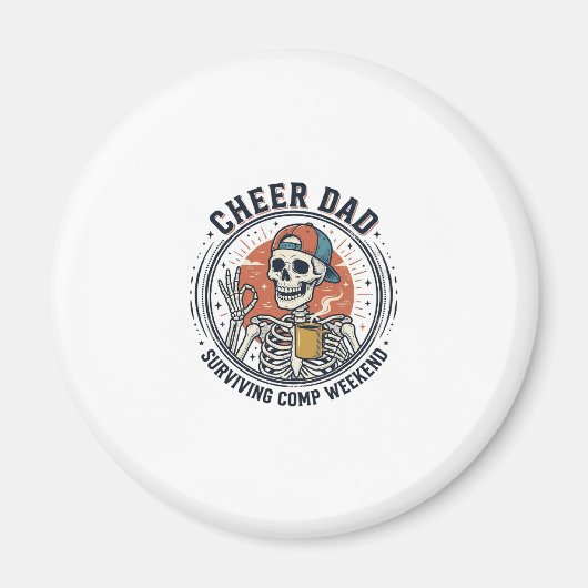Troost Vader Overlevende Comp Weekend Skelet Shirt Magneet (Voorkant)