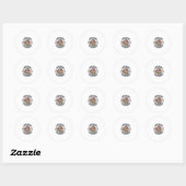 Troost Vader Overlevende Comp Weekend Skelet Shirt Ronde Sticker (Vel)