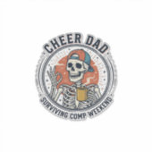 Troost Vader Overlevende Comp Weekend Skelet Shirt Sticker (Voorkant)