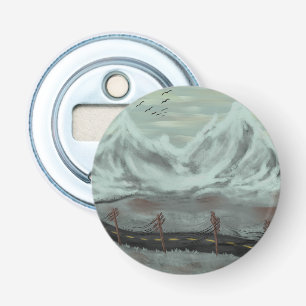 troosteloze weg button flesopener