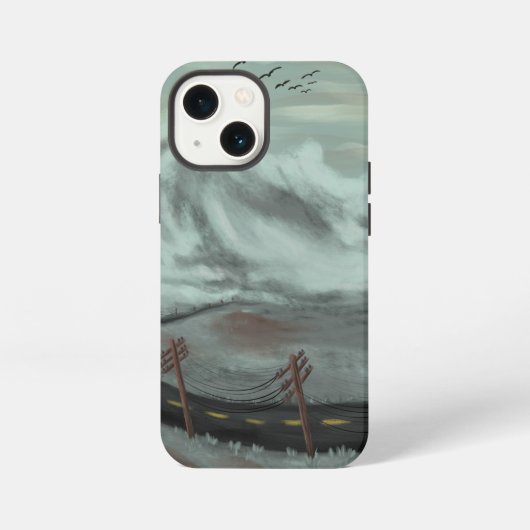 troosteloze weg iPhone hoesje (Achterkant)