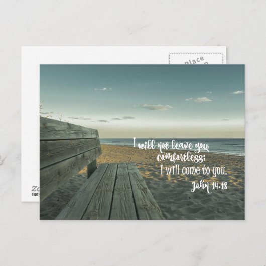 Troostend Bijbelvers (Johannes) Briefkaart (Voorkant / Achterkant)