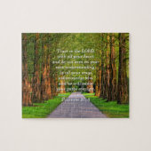 Troostend bijbelvers van Spreuken 3:5-6 Legpuzzel (Horizontaal)