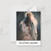 Troostende gedenkgebed Kaart Notitiekaartje (Voorkant)
