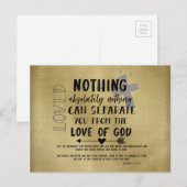 Troostende liefde Bijbelvers met citaat Briefkaart (Voorkant / Achterkant)