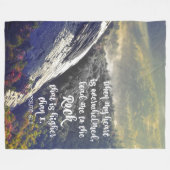 Troostende Psalmen: Leid mij naar de Rots Fleece Deken (Voorkant (Horizontaal))