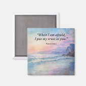 Troostende Schriftmagneet - Vertrouwen in God Magneet (Voorkant / Achterkant)
