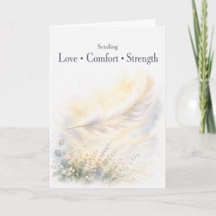 Troostende Sympathiekaart met Liefde, Comfort en K Kaart