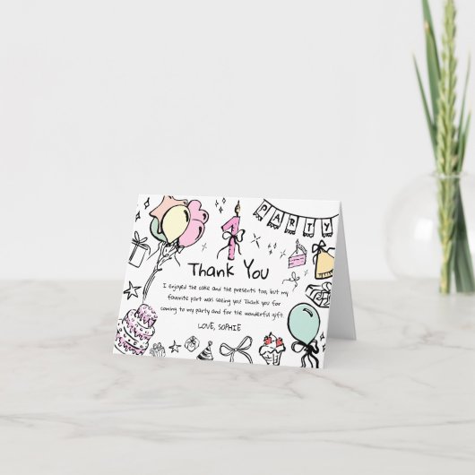 Troosthand Getekende Verjaardagskaart Bedankkaart (Voorkant)