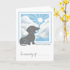 Troostkaart bij verlies van huisdier - Dachshund Kaart