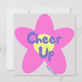 Troostkaart met aanmoediging voor christenen bij o feestdagenkaart