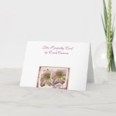 Troostkaart Peach Lillies Kaart (Achterkant)