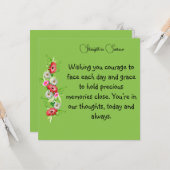 Troostkaart 'Sterkte in Leed' Kaart (Voorkant / Achterkant in situ)