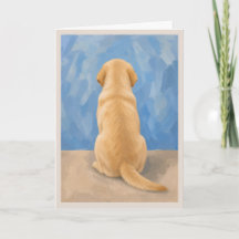 Troostkaart voor gele labrador huisdier