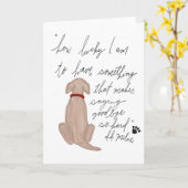 Troostkaart voor honden, verlies van huisdier kaart (Gele Bloem)