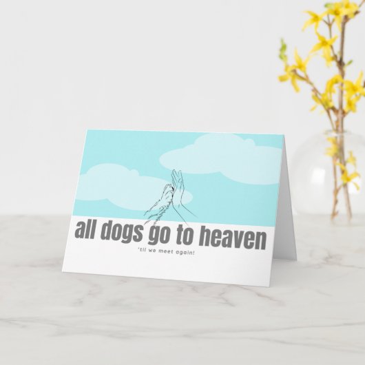 Troostkaart voor huisdieren kaart (Gele Bloem)