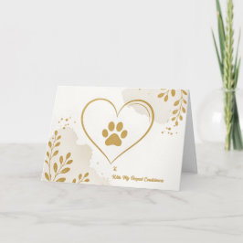 Troostkaart voor huisdieren Love Paw Serie Bedankkaart